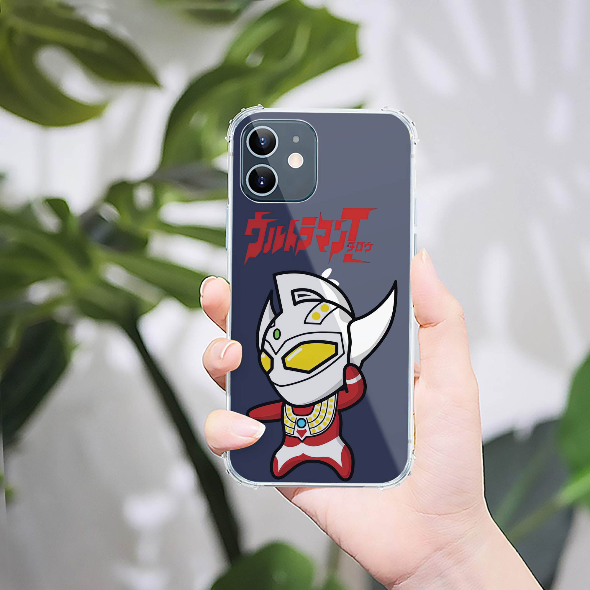 （画像用） ウルトラマン Ultraman 【iPhone 12シリーズ対応】透明スマホケース（クリアソフトケース）